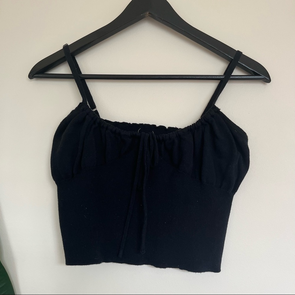black knit tank